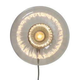 Brussels wandlamp goud/transparant