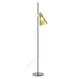 K-Lux vloerlamp zwart green lampenkap