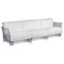 Pop Outdoor 3-zits loungebank wit Sunbrella