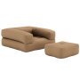 Cube chair fauteuil, Mocca