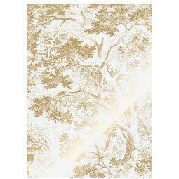 Engraved Landscapes 12 gold metallic behang 4 banen