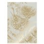 Engraved Flowers 11 gold metallic behang 4 banen