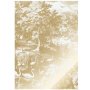 Engraved Landscapes 4 gold metallic behang 4 banen