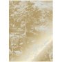 Engraved Landscapes 5 gold metallic behang 4 banen