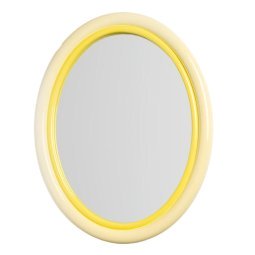 Sleek spiegel ovaal geel