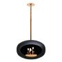 Sky haard bio ethanol 140 cm black rose gold pole