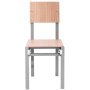 Military Chair stoel Grijs-hout