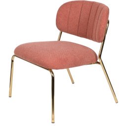 Parton Fauteuil goud onderstel roze