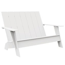 Adirondack 2-zits tuinbank cloud white