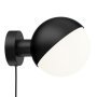 VL Studio wandlamp met stekker zwart