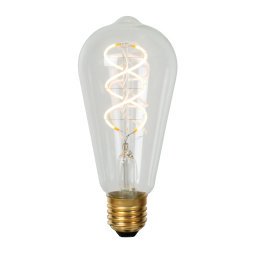 ST64 LED Filament lichtbron E27 5W 2700K transparant dimbaar