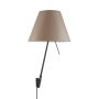 Costanzina wandlamp zwart/Shaded Stone