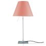 Costanza tafellamp telescopisch met schakelaar aluminium/Edgy Pink