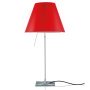 Costanza tafellamp telescopisch met schakelaar aluminium/Primary Red