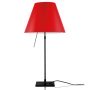 Costanza tafellamp telescopisch met dimmer zwart/Primary Red