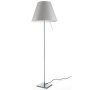 Costanza vloerlamp vast met schakelaar aluminium/Mistic White