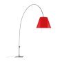 Lady Costanza booglamp met dimmer aluminium/Primary Red