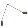 Daphine bureaulamp met tafelschroef metallic bronze