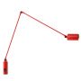 Daphine bureaulamp met tafelschroef matt red