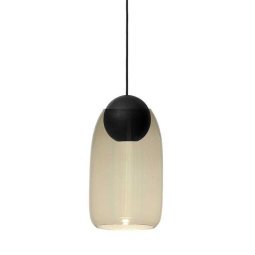 Liuku hanglamp ball zwart eiken Smoke	