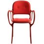 Milà gestoffeerde stoel rood