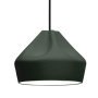 Pleat Box 24 hanglamp Ø21 donkergroen/wit