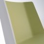 Aïku Sled stoel met armleuning wit - Olive green