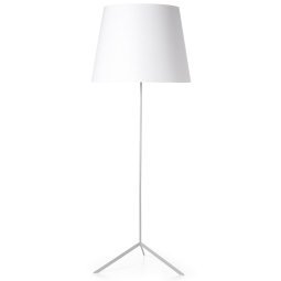Double Shade vloerlamp wit