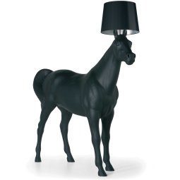 Horse vloerlamp zwart