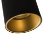 Lotis Tubed wandlamp retrofit GU10  zwart/goud