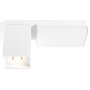 Rektor plafond- en wandlamp wit/wit