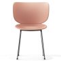 Hana eetkamerstoel set van 2 chroom onderstel Dusty Pink