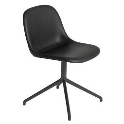 Fiber Side Swivel gestoffeerde stoel Prescott Leather black