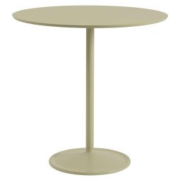 Soft eettafel Ø95x95 Beige Green Laminate