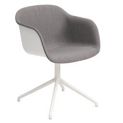 Fiber Swivel Front Upholstery stoel wit, Remix 133