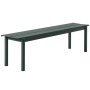 Linear Steel tuinbank 170 Dark Green