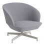 Oslo swivel fauteuil Colline 737 grijs onderstel