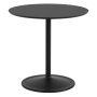 Soft Café tafel Ø75x73 Black Nanolaminate