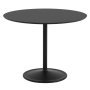 Soft eettafel Ø95x73 Black Nanolaminate