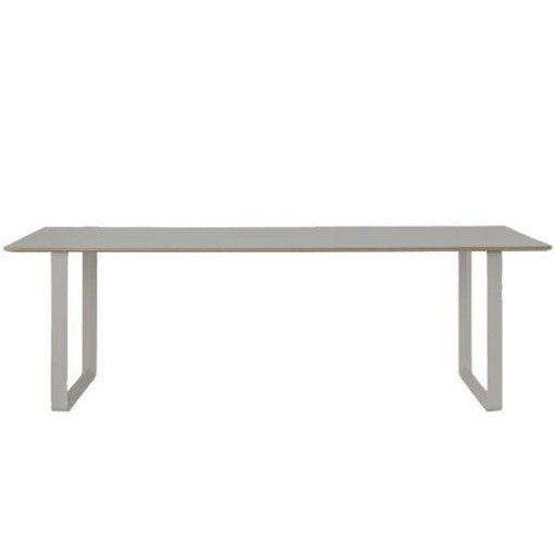 70/70 tafel grijs 225 cm