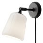 Material wandlamp opaalglas