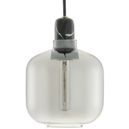 Amp Lamp hanglamp small Ø14 smoke/zwart