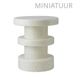 Bit Stool Stack miniatuur wit