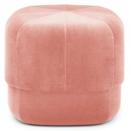 Circus Velour poef small blush