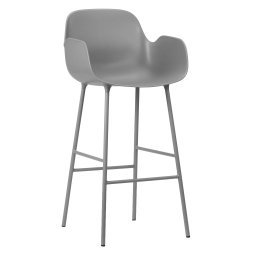 Form Armchair barkruk 75cm grijs