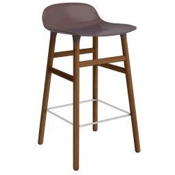 Form Barstool barkruk 65cm met walnoten onderstel bruin