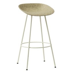 Mat Barstool barkruk 75 cm Seaweed Cream Steel