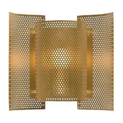 Butterfly Perforated wandlamp messing