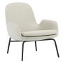 Era Low fauteuil zwart staal Main Line Flax White