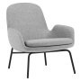 Era Low fauteuil zwart staal Synergy Grey
